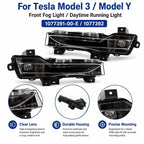 For 2017-2023 Tesla Model 3/Y Front Fog Lights 1077391-00-E / 1077392, Left, Right