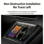 For Tesla Model 3 / Y Center Console Wireless Charger U-Shaped Decorative Protective Bezel