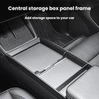 For Tesla Model Y / 3 / YL Center Console Storage Box Panel Frame