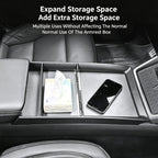 For Tesla Model Y / 3 / YL Center Console Storage Box Panel Frame