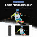 180-Degree Rotatable Lens Magnetic Body Camera 1080P Action Cam with OLED Display, Without WiFi, WiFi Version