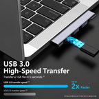 Side-Bend 4 In 1 Expander Splitter External HUB, USB+USB 2.0 x 3+USB 3.0, Type-C+USB 2.0 x 3+USB 3.0, Type-C+USB 2.0 x 2+PD+USB 3.0