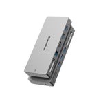 Blueendless Desktop Type-C Docking Station With 4K 60Hz Gigabit Ethernet USB 3.2 Ports, 14 in 1 Gray