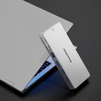 Blueendless Desktop Type-C Docking Station With 4K 60Hz Gigabit Ethernet USB 3.2 Ports, 14 in 1 Gray