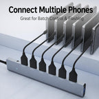 USB 3.0 Hub High Speed 7-Port Expander Aluminum Alloy Splitter With Independent DC 3.5mm Power Supply, ADS-313A