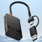 6 In 1 USB / Type-C High-Speed 3.0 Card Reader SD/TF/CF/MS Card Reader, ADS-326
