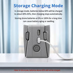 For DJI Neo 2 YX Dual Battery Charger 45W PD Fast Charging Hub with Storage Mode, 2-channel