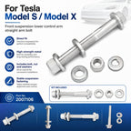 For Tesla Model X / S Front Suspension Lower Control Arm Straight Bolt 2007106, 2007106