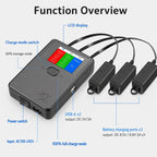 YX 3-Way Smart Charger with LCD Display For DJI Mini 5 Pro / Mini 4 Pro / Mini 3 Pro / Mini 3 Multi Battery Charging Hub, US Plug, EU Plug, UK Plug, AU Plug
