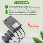 YX 3-Way Smart Charger with LCD Display For DJI Mini 5 Pro / Mini 4 Pro / Mini 3 Pro / Mini 3 Multi Battery Charging Hub, US Plug, EU Plug, UK Plug, AU Plug