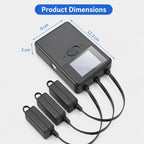 YX 3-Way Smart Charger with LCD Display For DJI Mini 5 Pro / Mini 4 Pro / Mini 3 Pro / Mini 3 Multi Battery Charging Hub, US Plug, EU Plug, UK Plug, AU Plug