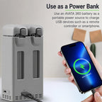 For DJI Avata 360 YX PD 100W Parallel Charger 2-Way Fast Charging Hub with Battery Storage Mode, 2-Way