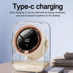 F15 Smart Timing Transparent Digital Display Desk Fan Small Circulating Table Fan For Office