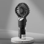 Handheld Misting Fan Portable Water Spray Fan Type-C Rechargeable Mini Personal Face Mister Fan
