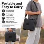 For DJI Lito 1 / X1 Drone Shockproof Safety Case Outdoor Portable Waterproof Storage B, Black No Shoulder Strap, Black With Shoulder Strap