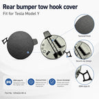 For 2020-2023 Tesla Model Y Rear Bumper Trailer Cover 1494426-00-A, 1494426-00-A