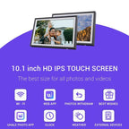 10.1 Inch Uhale Smart Cloud Photo Frame WiFi Mobile Photo Transfer Touchscreen Digital Signage, EU Plug, UK Plug, US Plug, AU Plug