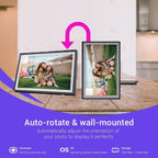 10.1 Inch Uhale Smart Cloud Photo Frame WiFi Mobile Photo Transfer Touchscreen Digital Signage, EU Plug, UK Plug, US Plug, AU Plug