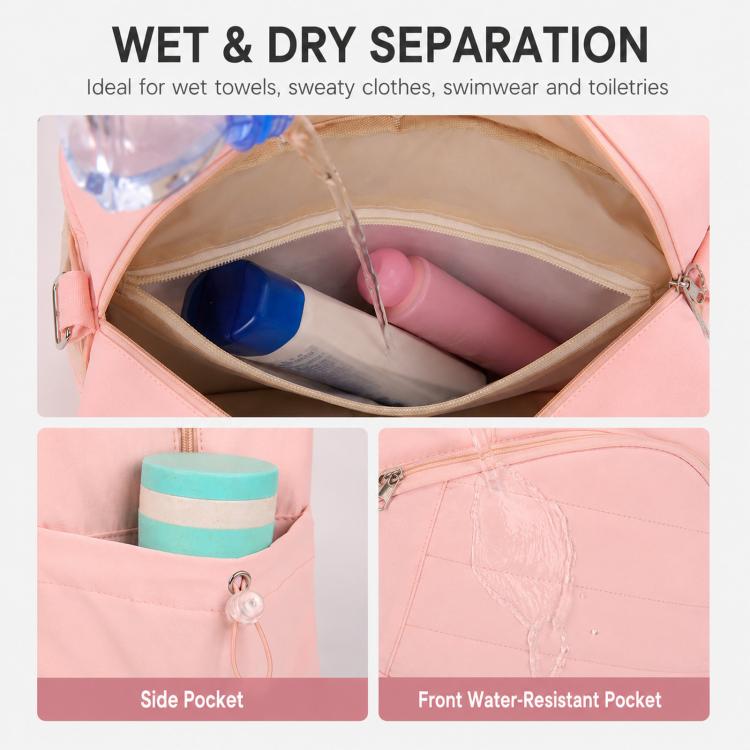 Tennis Duffel Bag Waterproof Gym Bag with Shoe Compartment Racket Holder for Pickleball Travel Sports