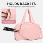 Tennis Duffel Bag Waterproof Gym Bag with Shoe Compartment Racket Holder for Pickleball Travel Sports