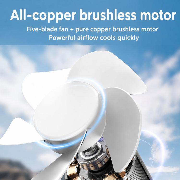 F4508 Adjustable Clip-On Front Baffle Car Fan 3-Speed Portable Quiet Cooling Fan, F4508