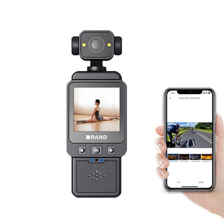 1080P WiFi Body Camera With Rotatable Lens & 1.6 Inch Screen Wearable Sports Action Camera Clip-On Pocket Cam, DV01 1080P