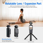1080P WiFi Body Camera With Rotatable Lens & 1.6 Inch Screen Wearable Sports Action Camera Clip-On Pocket Cam, DV01 1080P