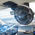 F1303 12V/24V Car Cigarette Lighter Fan Stepless Speed Quiet Cooling Fan With Hanging Hook, F1303