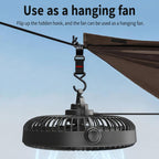 F1303 12V/24V Car Cigarette Lighter Fan Stepless Speed Quiet Cooling Fan With Hanging Hook, F1303