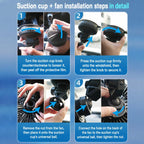 F1303 12V/24V Car Cigarette Lighter Fan Stepless Speed Quiet Cooling Fan With Hanging Hook, F1303
