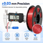 Glitter PETG Filament 1.75mm 1kg Spool Sparkly Starry Galaxy Effect Tough 3D Printing Material