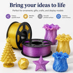 Glitter PETG Filament 1.75mm 1kg Spool Sparkly Starry Galaxy Effect Tough 3D Printing Material