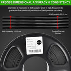 Matte PLA 3D Printer Filament 1.75mm 1kg Spool Flat Low-Gloss Finish High Toughness 3D Printing Material