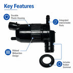 For 2012-2021 Tesla Model S Windshield Washer Pump Motor 1005453-00-C, 1005453-00-C