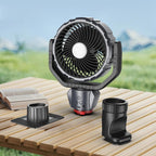 F8105 Oscillating Outdoor Fan With LED Light Remote Control Rechargeable Portable Fan, F8105