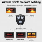 LY-5510 Bicycle Remote Control Warning Tail Light Left & Right Turning Signal Light For Night Riding