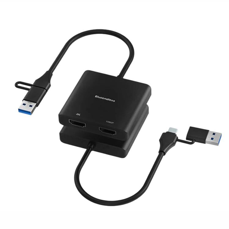 Blueendless Type-C Docking Station Dual HDMI Converter 4K High-Definition M1/2 Display Expansion, HU401