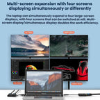 Blueendless Type-C Docking Station Dual HDMI Converter 4K High-Definition M1/2 Display Expansion, HU401