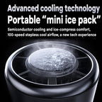 Y38 100-Speed Stepless Speed Regulation Handheld Ice Cooling Fan Portable Rechargeable Quiet Fan