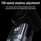 Y38 100-Speed Stepless Speed Regulation Handheld Ice Cooling Fan Portable Rechargeable Quiet Fan