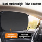 Titanium Silver Car Sunshade For Summer Suction-Cup Window Sunshade, Titanium Silver Car Sunshade