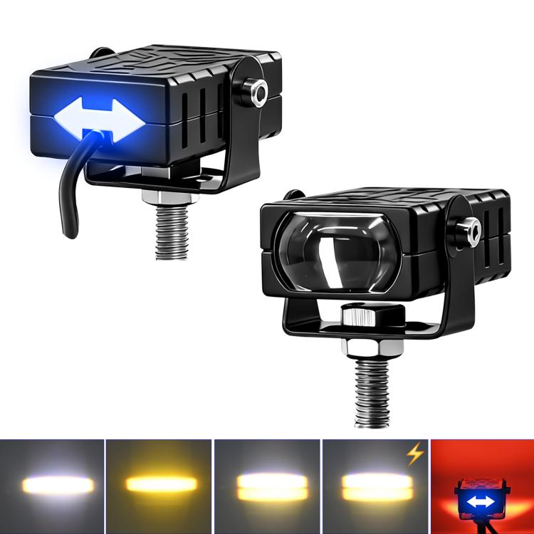 Aluminum Alloy Motorcycle Grille Spotlights Warning Lights