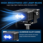 Aluminum Alloy Motorcycle Grille Spotlights Warning Lights
