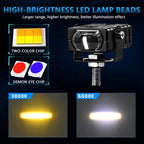 Aluminum Alloy Motorcycle Grille Spotlights Warning Lights