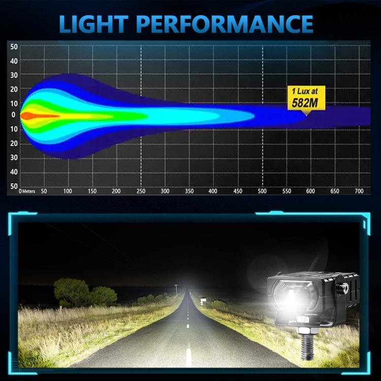 Aluminum Alloy Motorcycle Grille Spotlights Warning Lights