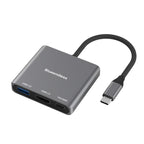 Blueendless 3 In 1 Type-C Docking Station To HDMI 4K/60Hz Laptop USB 3.0 Converter, 3 in 1