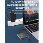 Blueendless 3 In 1 Type-C Docking Station To HDMI 4K/60Hz Laptop USB 3.0 Converter, 3 in 1