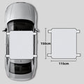 Car Sunroof Snow Protection Cover Clamp-On Roof Sun & Heat Insulation Cover, 150 x 115cm, 150 x 125cm
