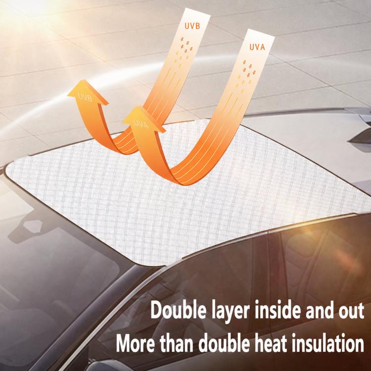 Car Sunroof Snow Protection Cover Clamp-On Roof Sun & Heat Insulation Cover, 150 x 115cm, 150 x 125cm