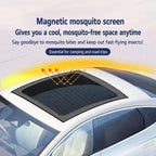 Magnetic Car Sunroof Mesh Shade Heat Insulation Sun & Mosquito Protection Net For Roof, S, M, L